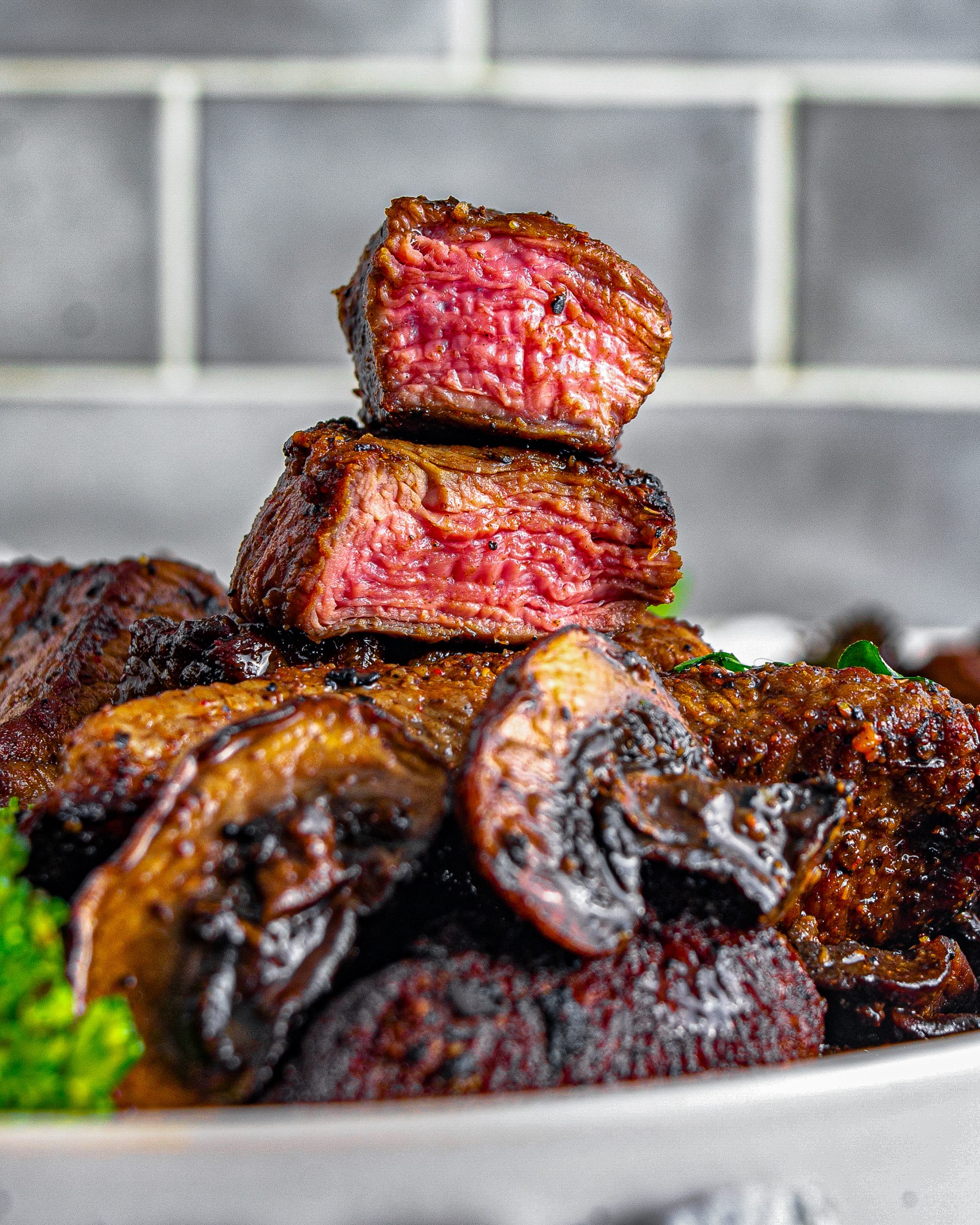 Cajun Butter Steak Bites with Mushrooms CheekyKitchen