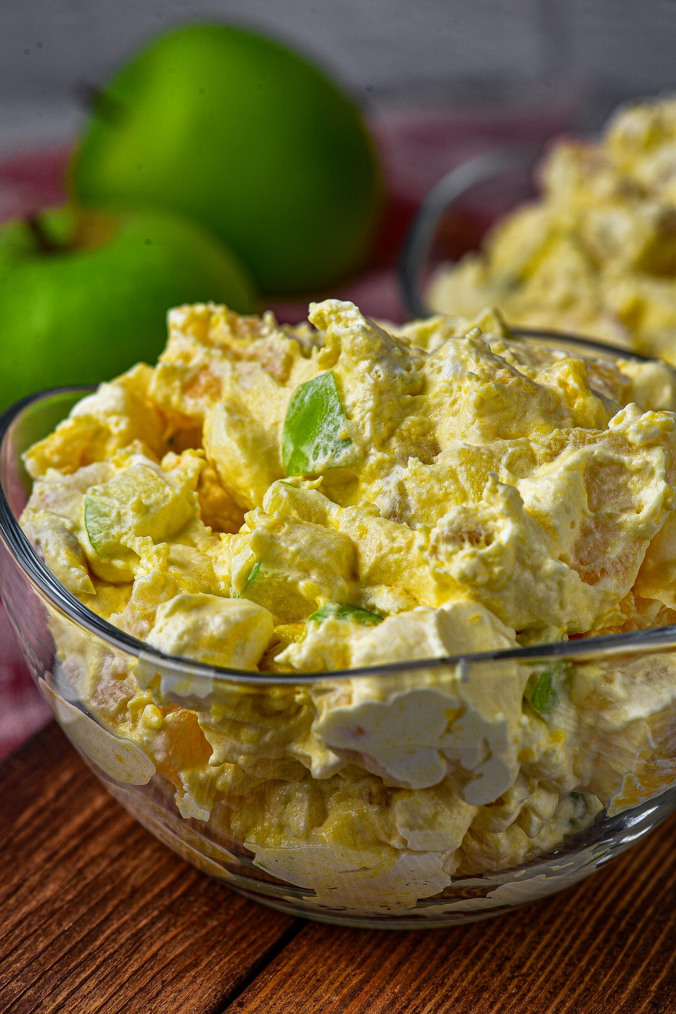 Caramel Apple Fluff Salad Dessert CheekyKitchen