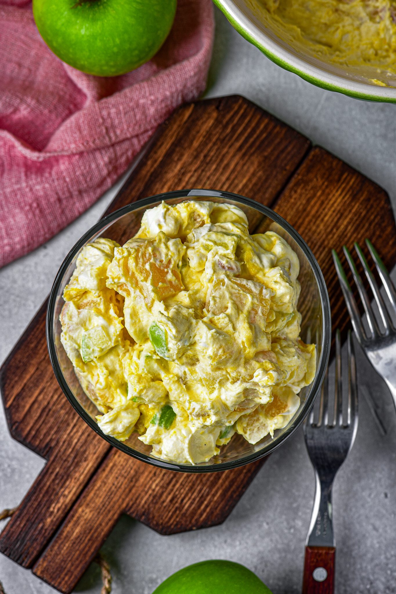 Caramel Apple Fluff Salad Dessert CheekyKitchen