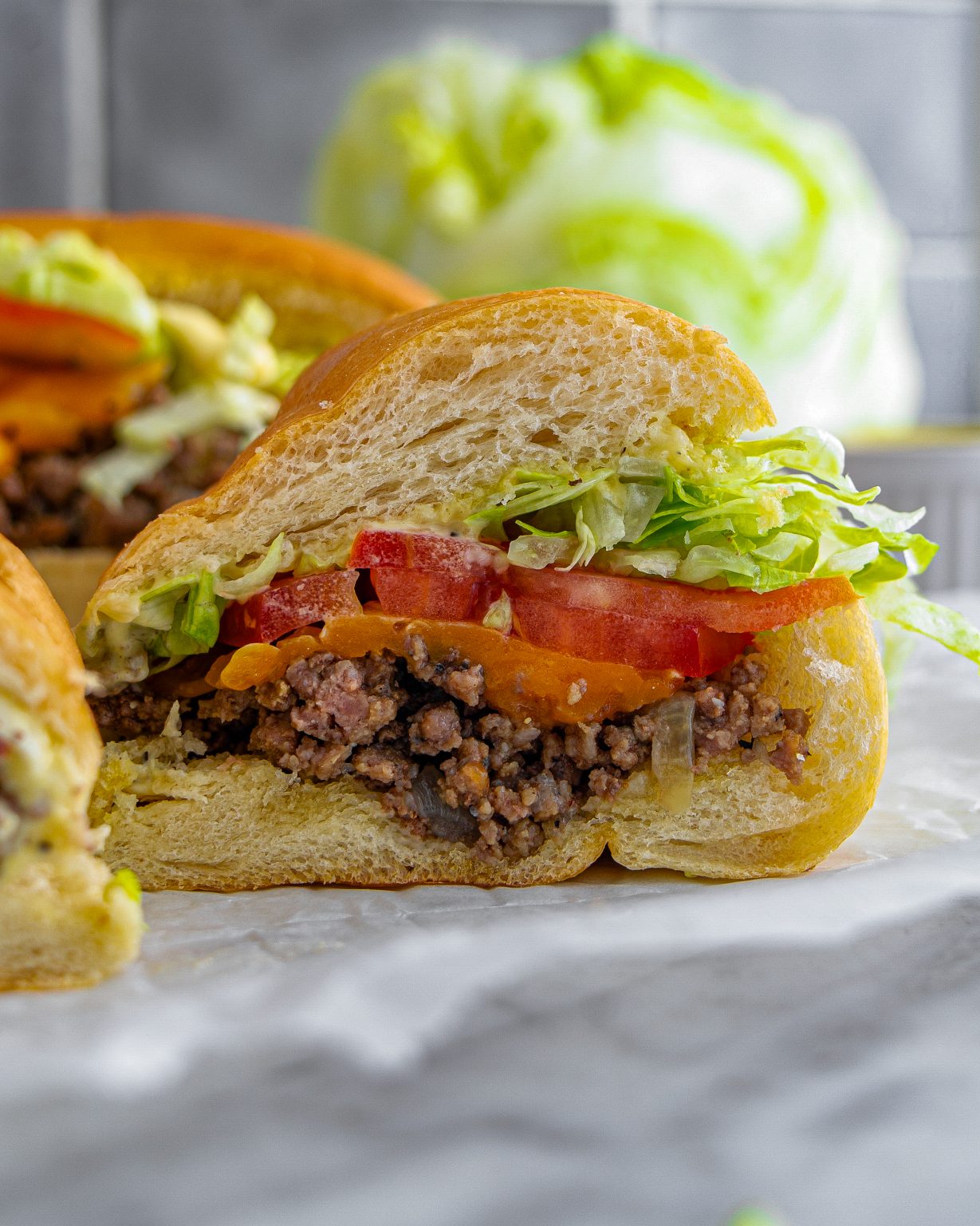 Cheeseburger Sub Sandwiches CheekyKitchen