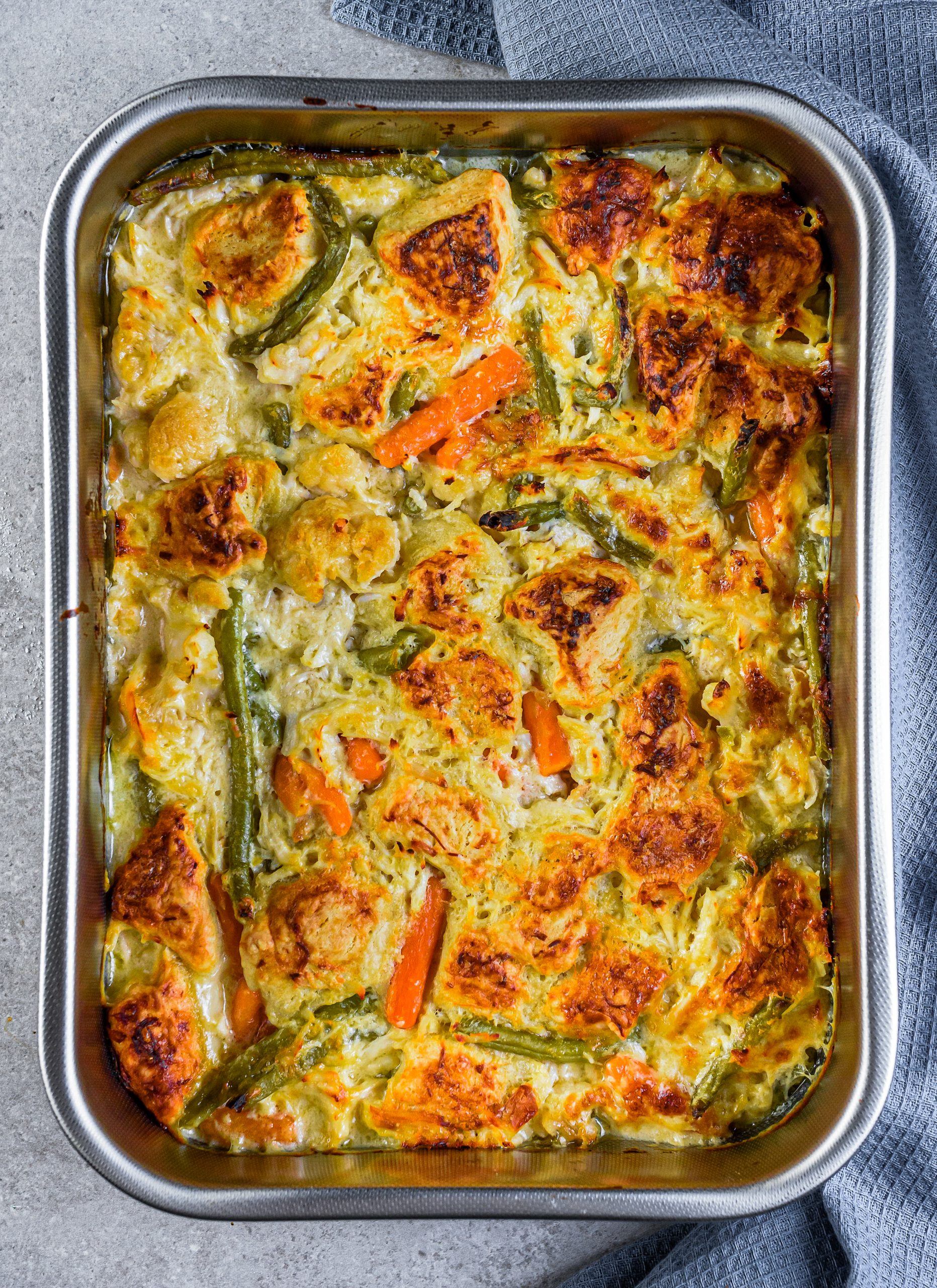 Pot Pie Bubble Casserole CheekyKitchen