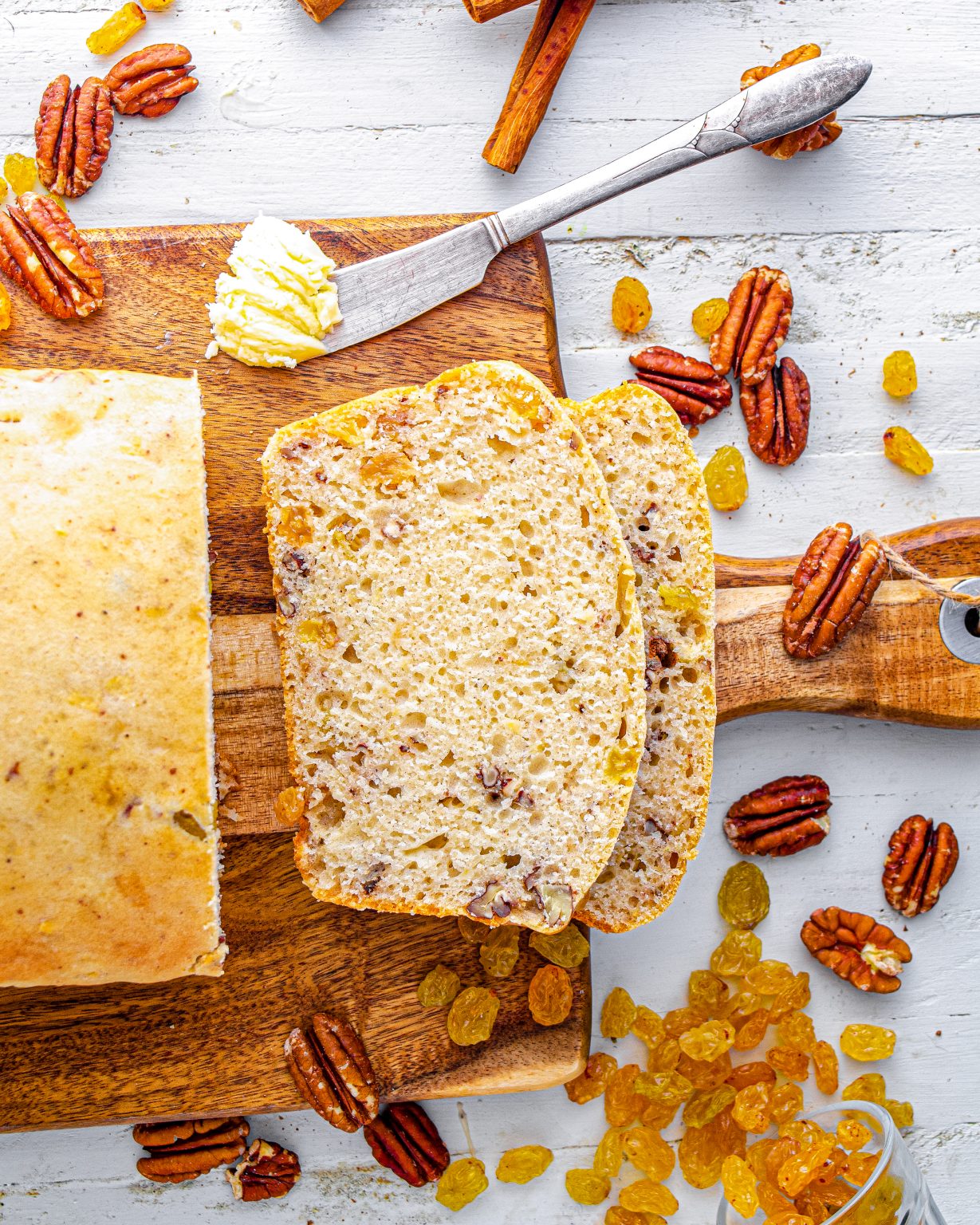 Easy Christmas Eggnog Bread CheekyKitchen