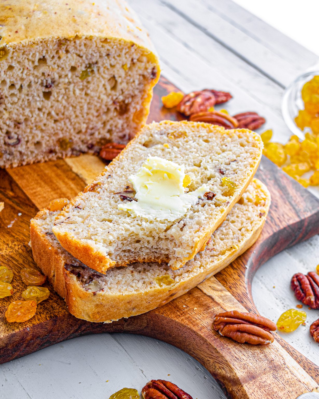 Easy Christmas Eggnog Bread CheekyKitchen