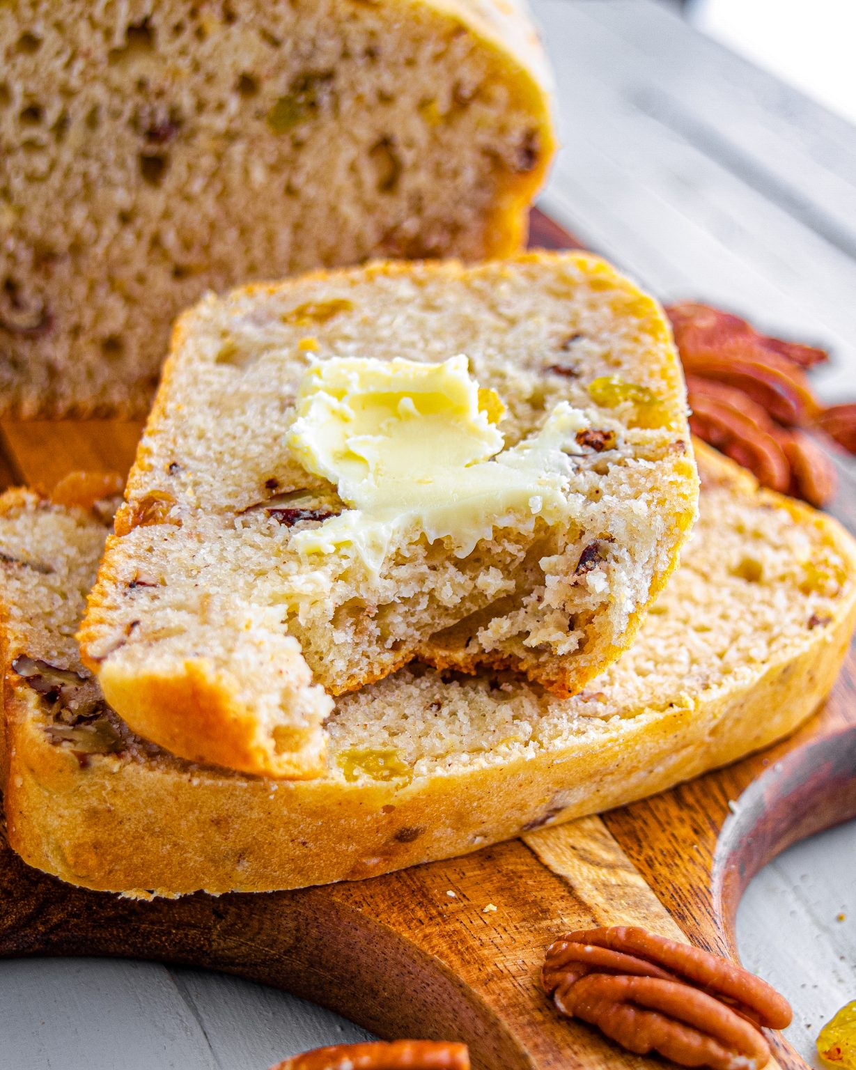 Easy Christmas Eggnog Bread CheekyKitchen