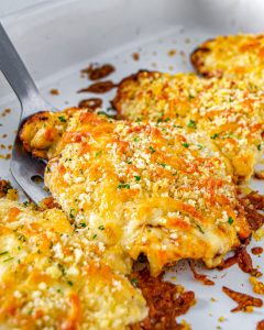 Longhorn Garlic Parmesan Crusted Chicken - CheekyKitchen