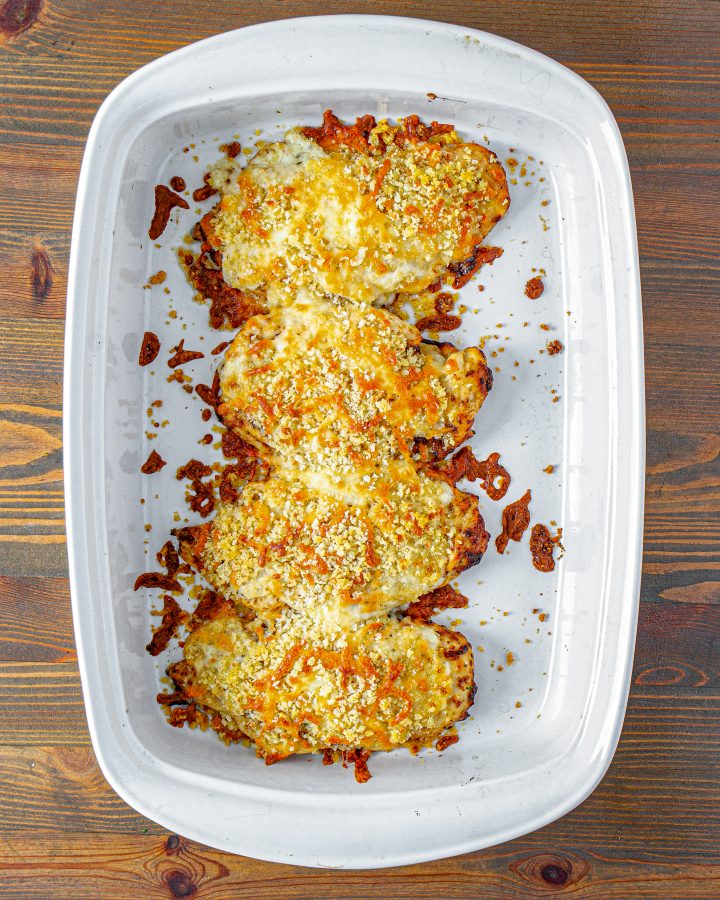 Longhorn Garlic Parmesan Crusted Chicken - CheekyKitchen
