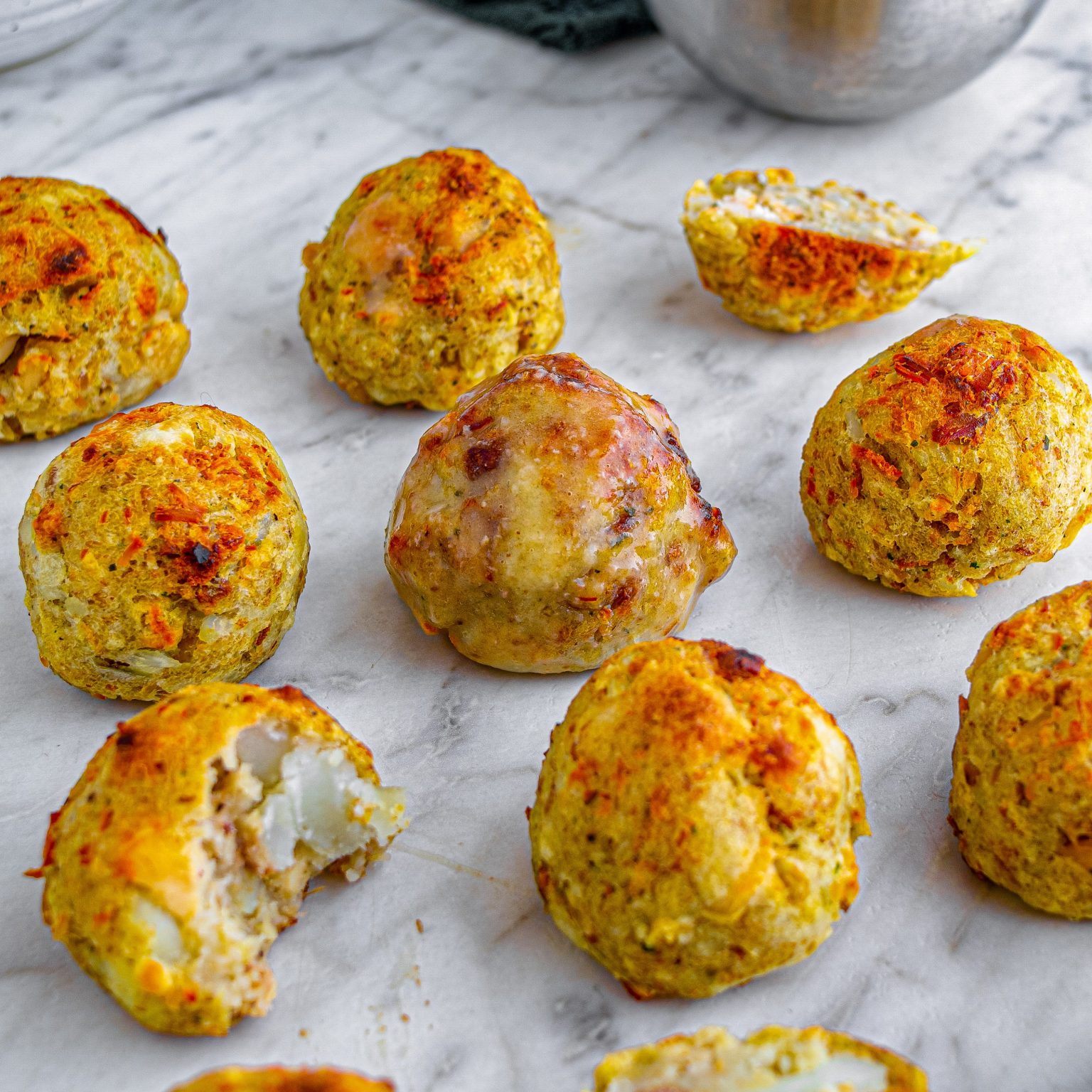 Leftover Turkey Stuffing Balls CheekyKitchen