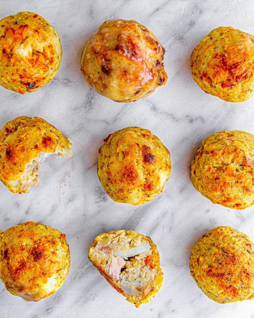 Leftover Turkey Stuffing Balls CheekyKitchen