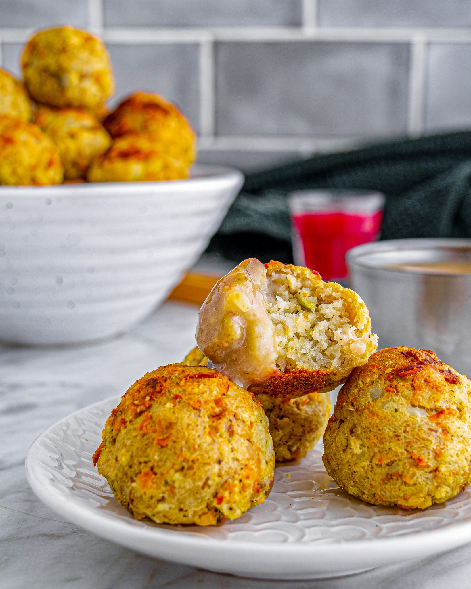 Leftover Turkey Stuffing Balls CheekyKitchen
