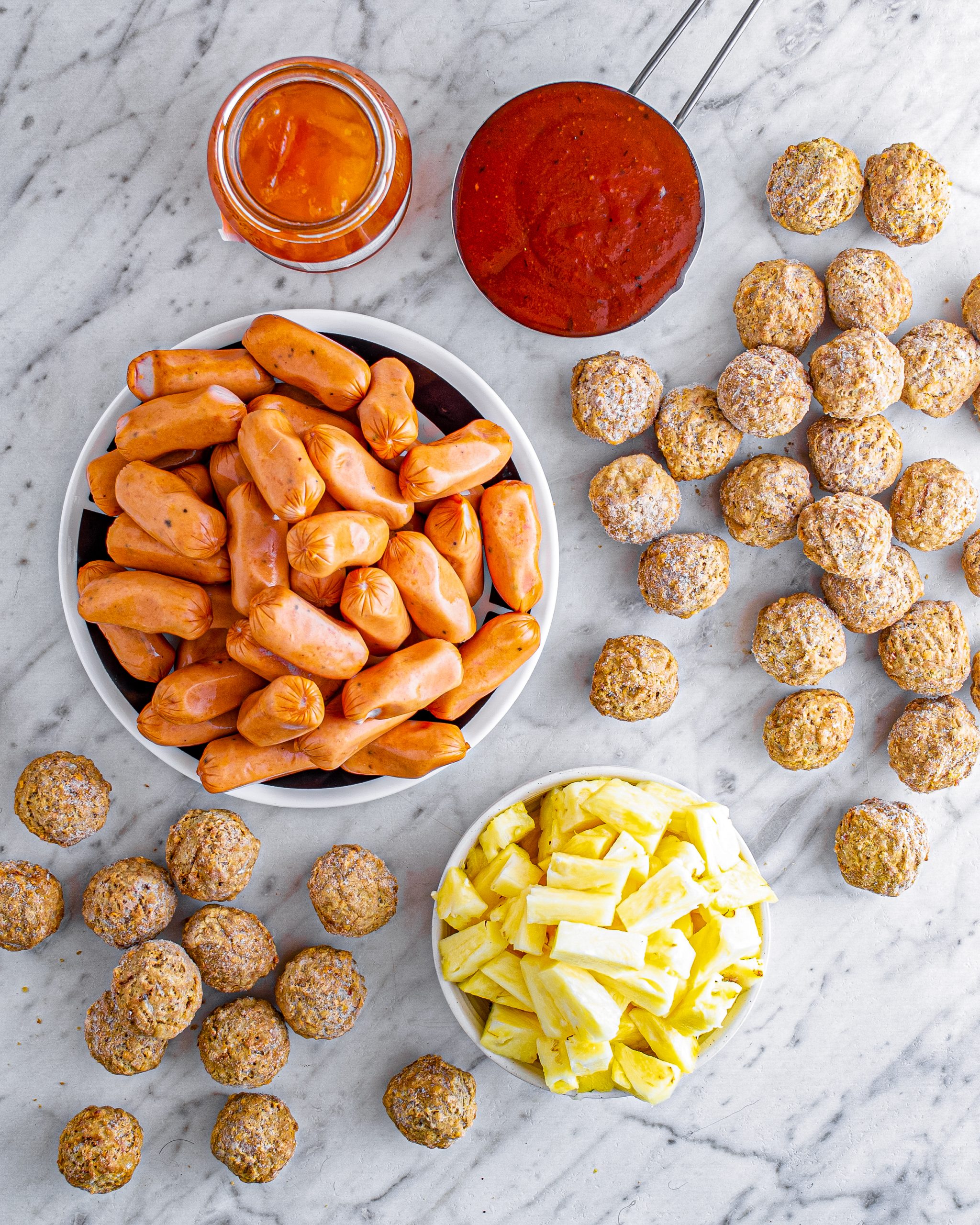 Meatball Pineapple Smokies CheekyKitchen