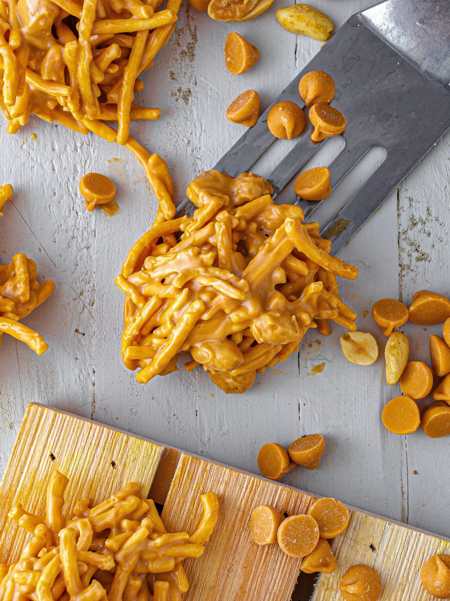 NoBake Peanut Butter Haystacks CheekyKitchen