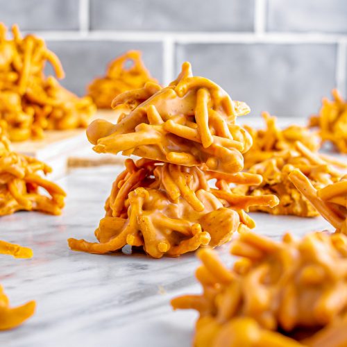 No Bake Peanut Butter Haystacks CheekyKitchen