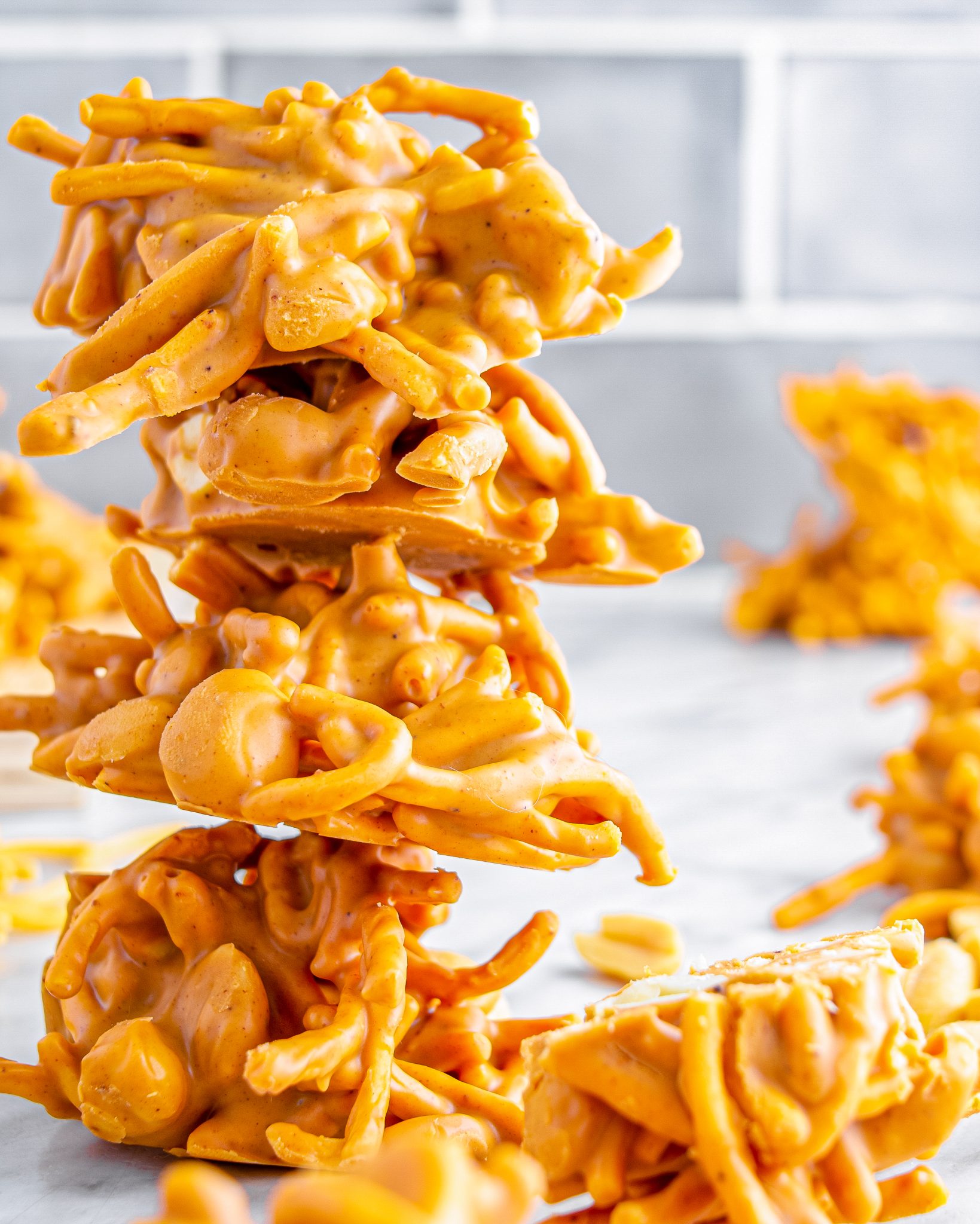 No Bake Peanut Butter Haystacks CheekyKitchen