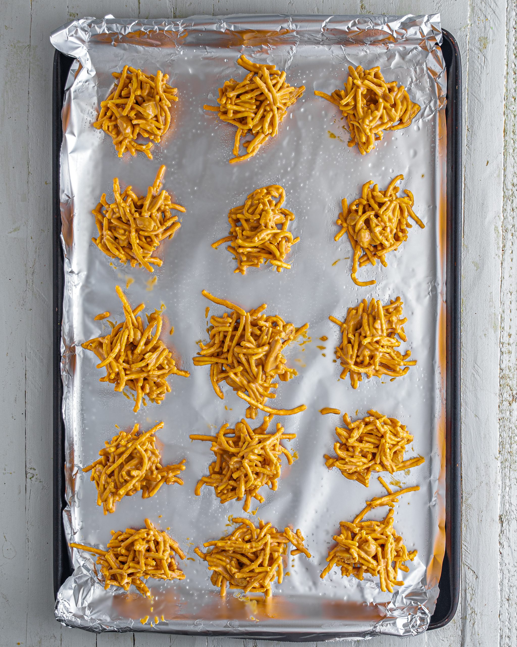 NoBake Peanut Butter Haystacks CheekyKitchen