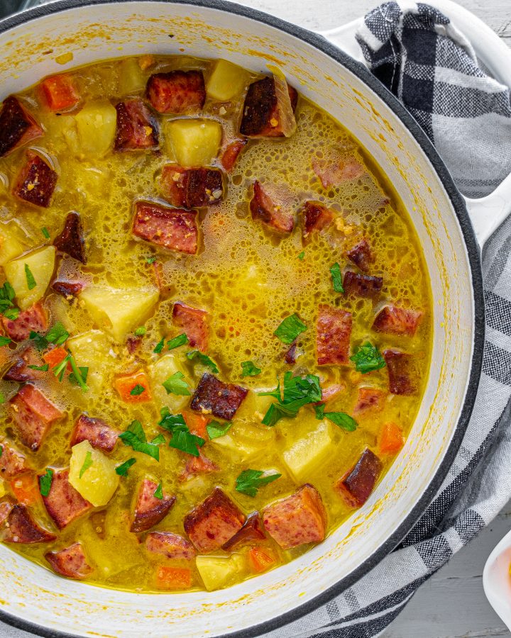 Potato Kielbasa Soup - CheekyKitchen