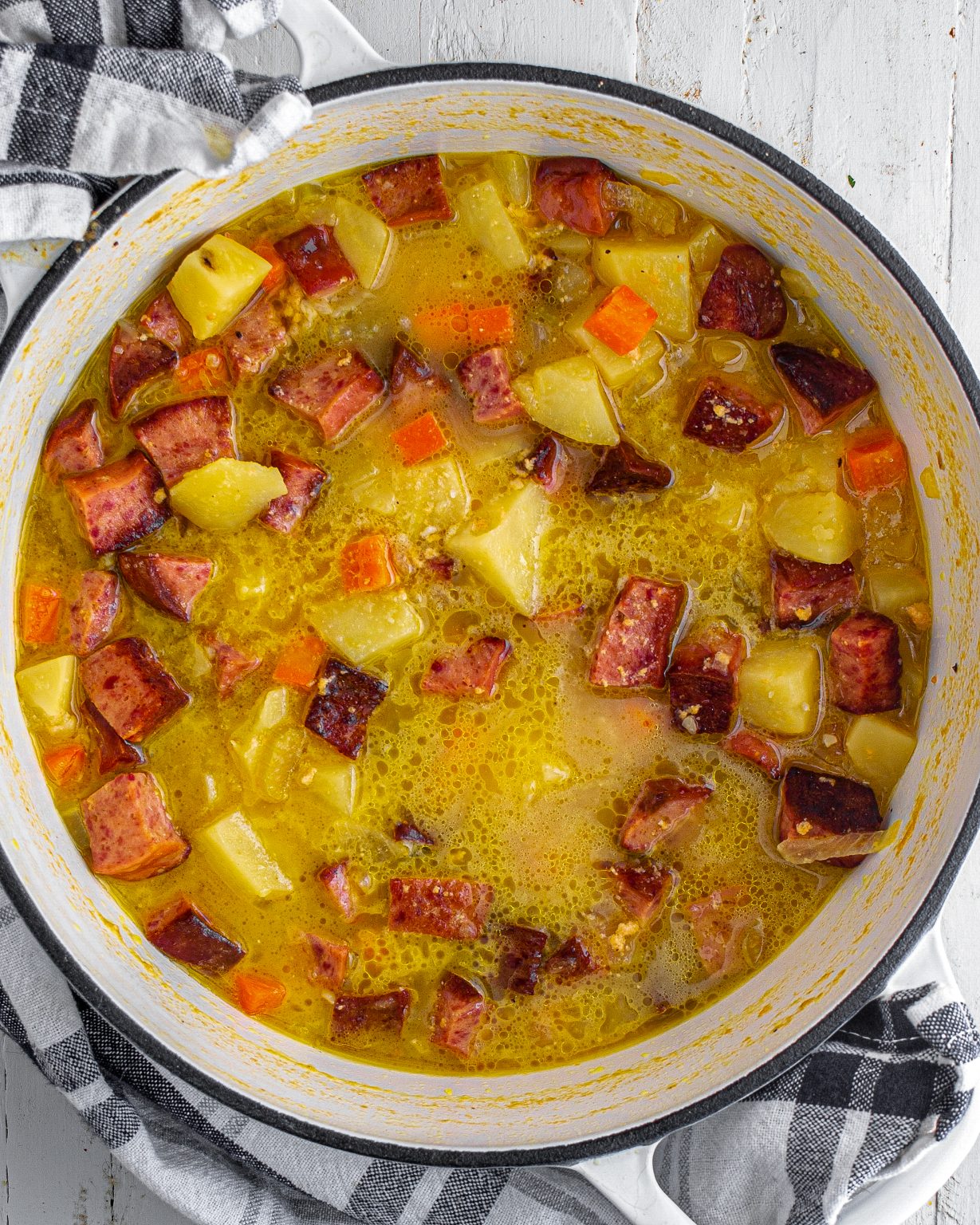 Potato Kielbasa Soup - CheekyKitchen
