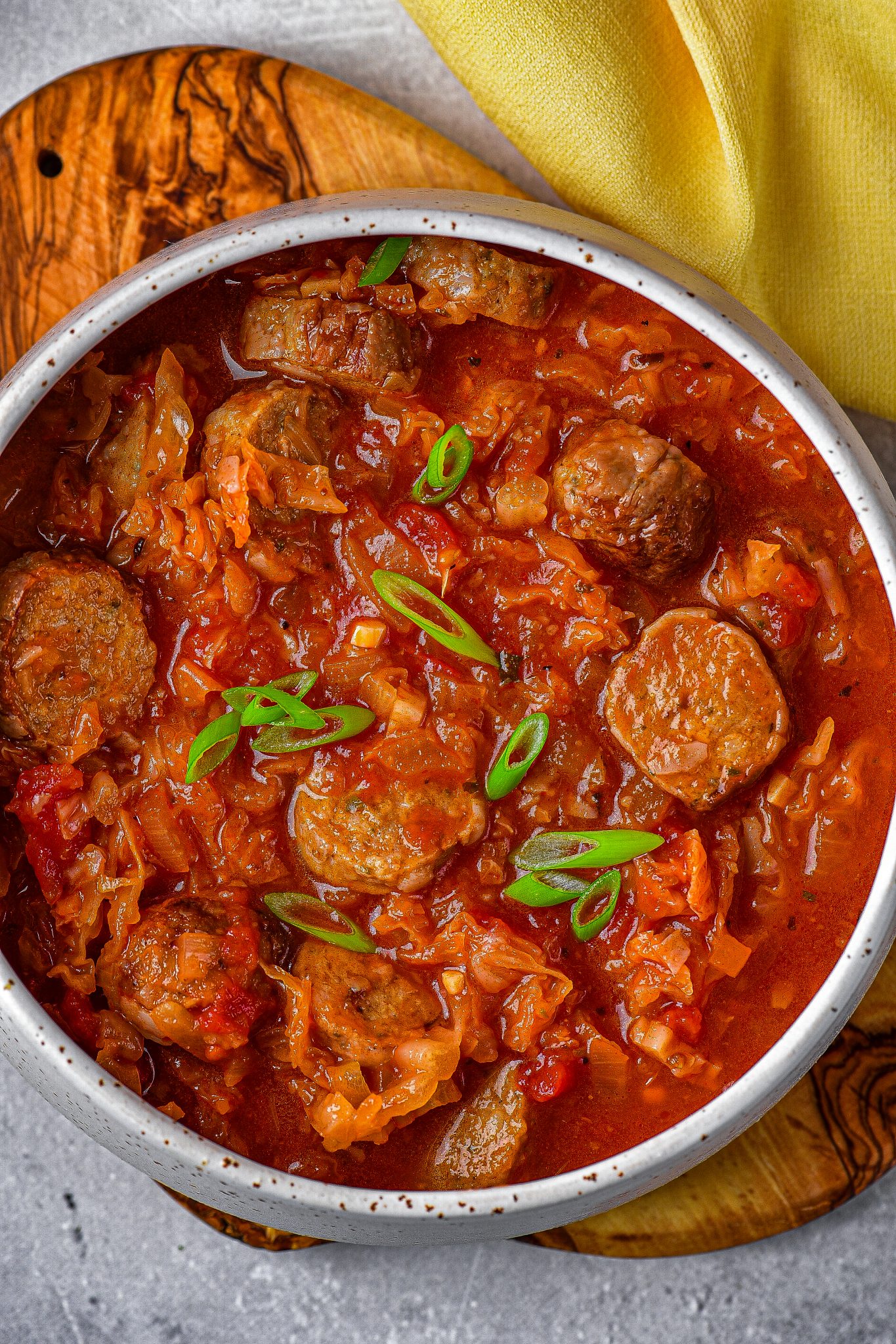 Sausage and Cabbage Soup - CheekyKitchen