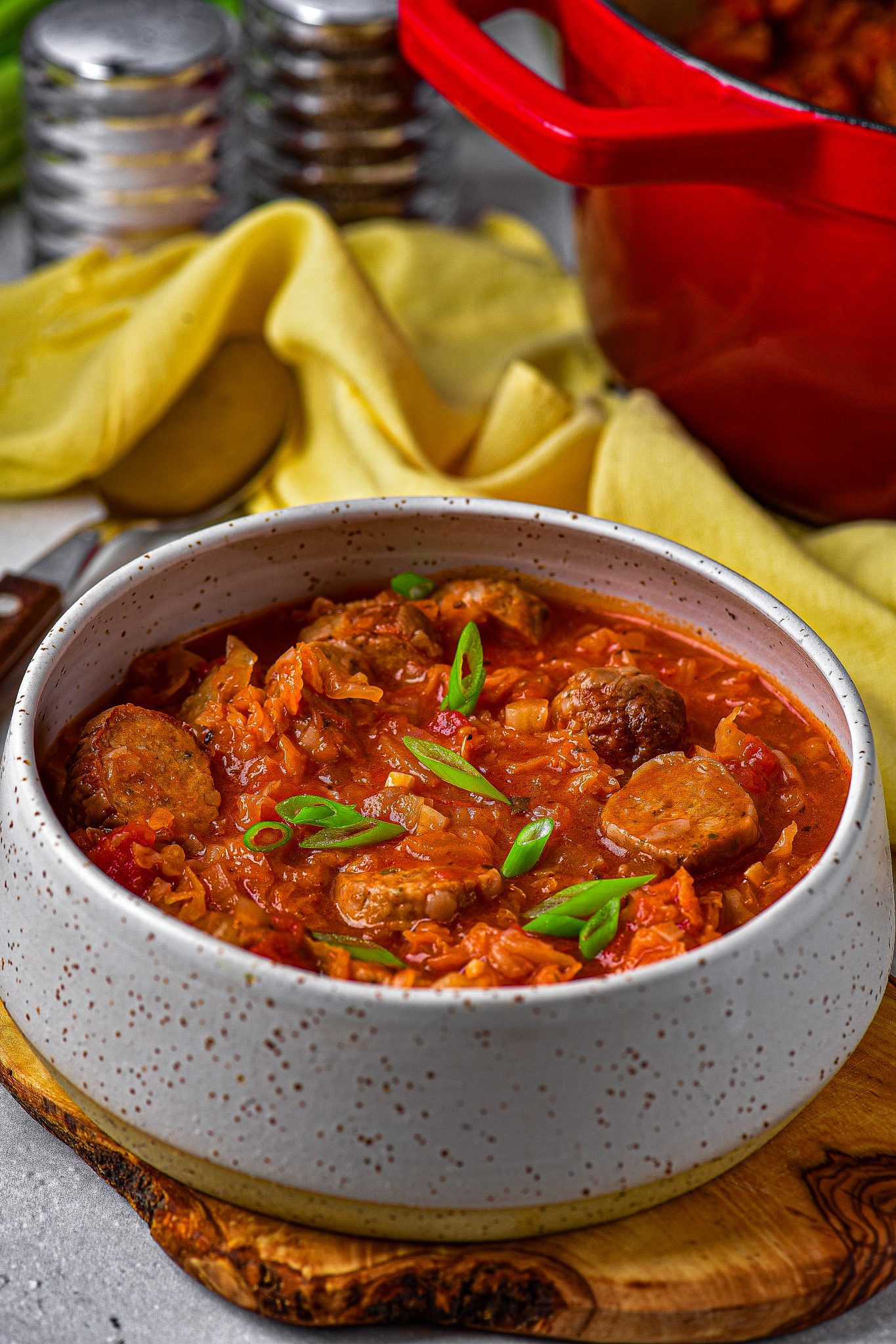 Sausage and Cabbage Soup CheekyKitchen