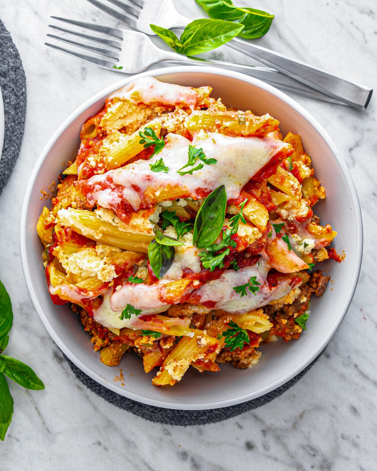 Slow Cooker Baked Ziti CheekyKitchen