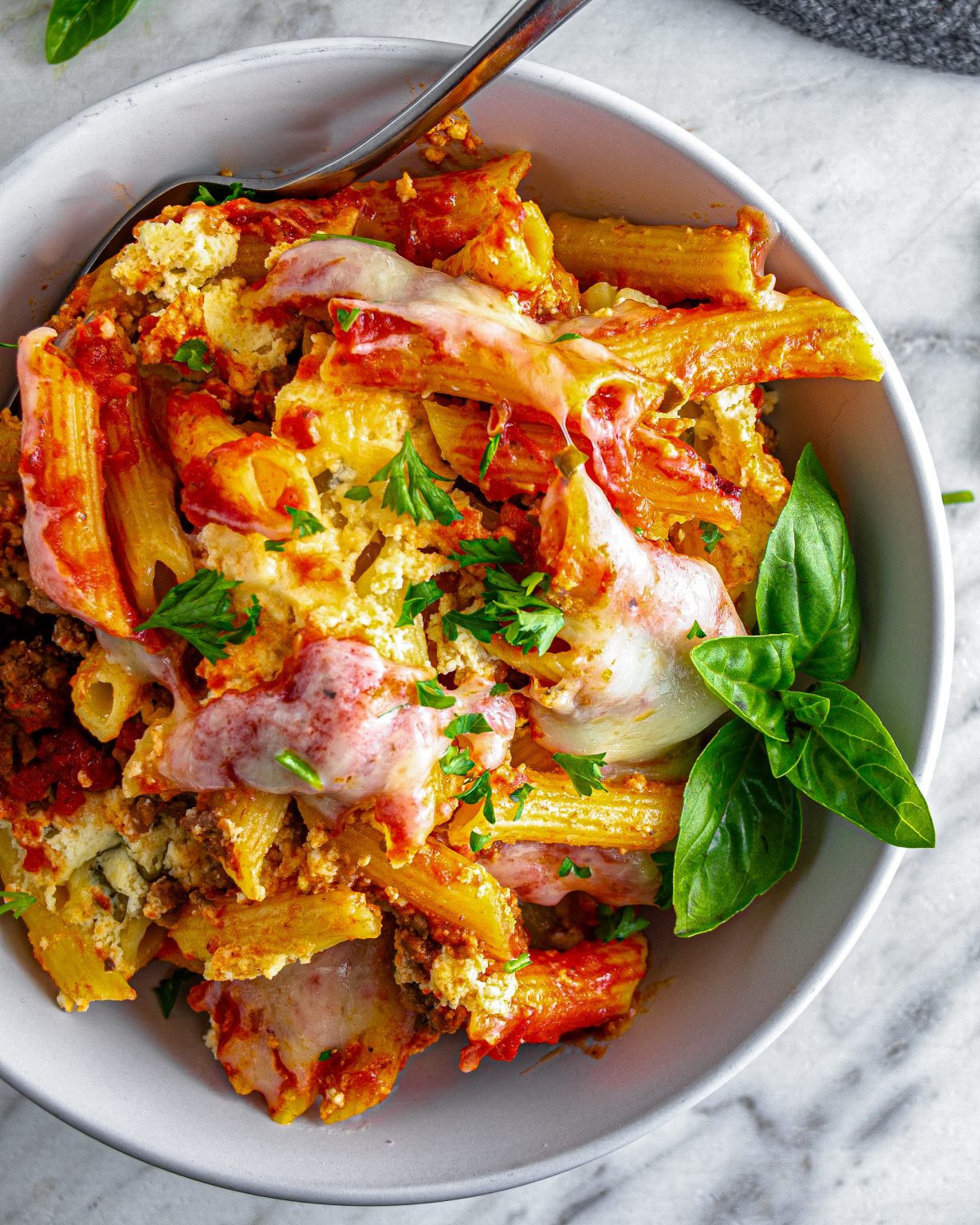 Slow Cooker Baked Ziti CheekyKitchen