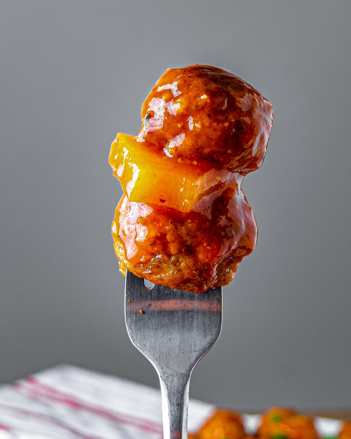 Crockpot Pineapple BBQ Meatballs CheekyKitchen