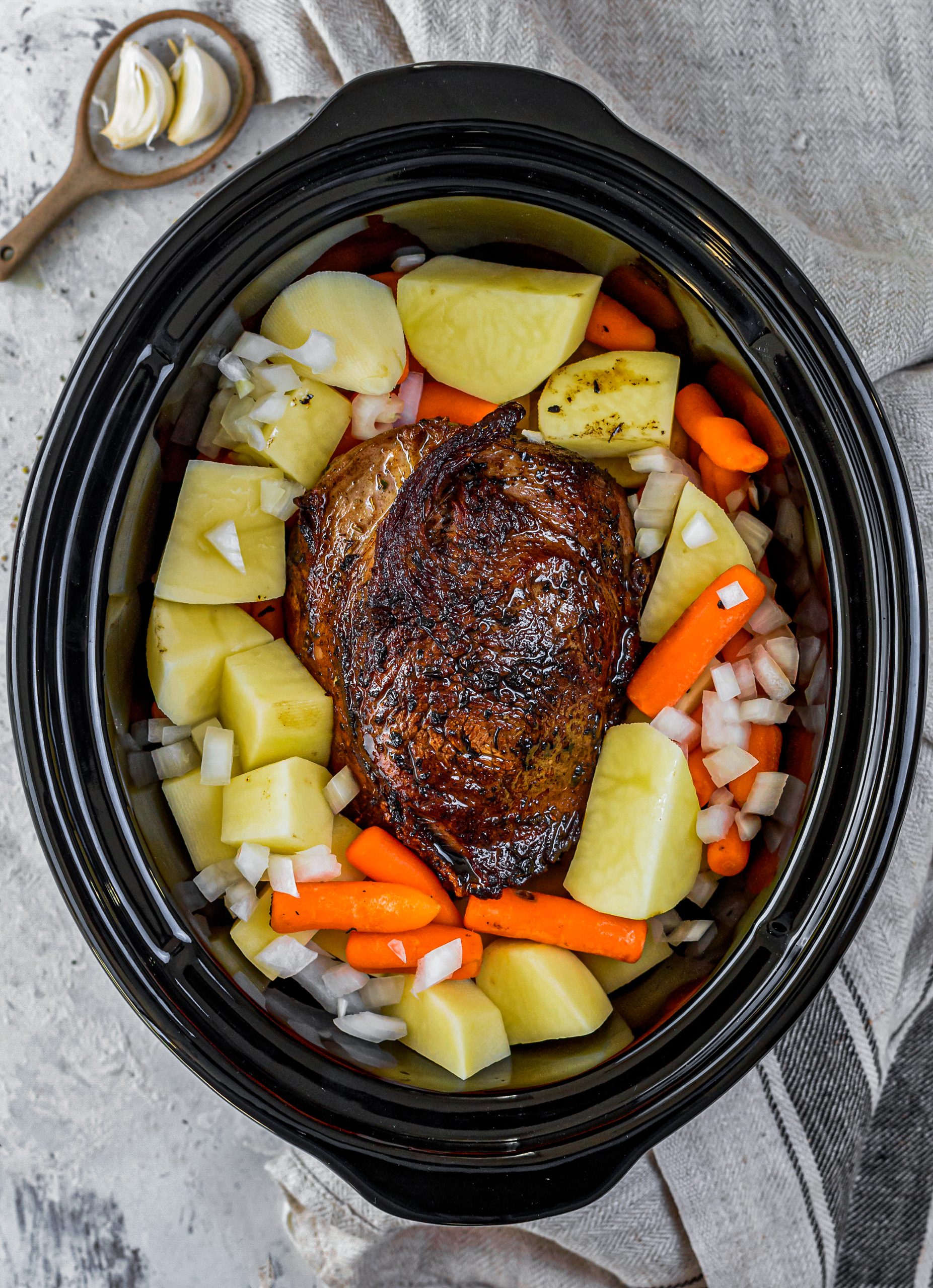Slow Cooker Pot Roast with Gravy CheekyKitchen