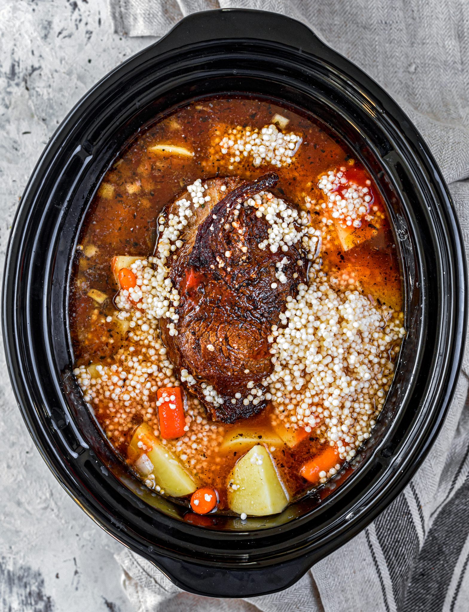 Slow Cooker Pot Roast with Gravy CheekyKitchen