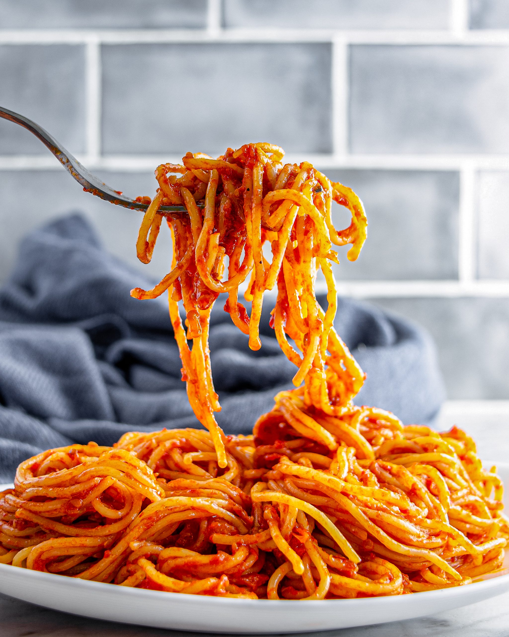 Spaghetti with Cherry Tomato Sauce CheekyKitchen