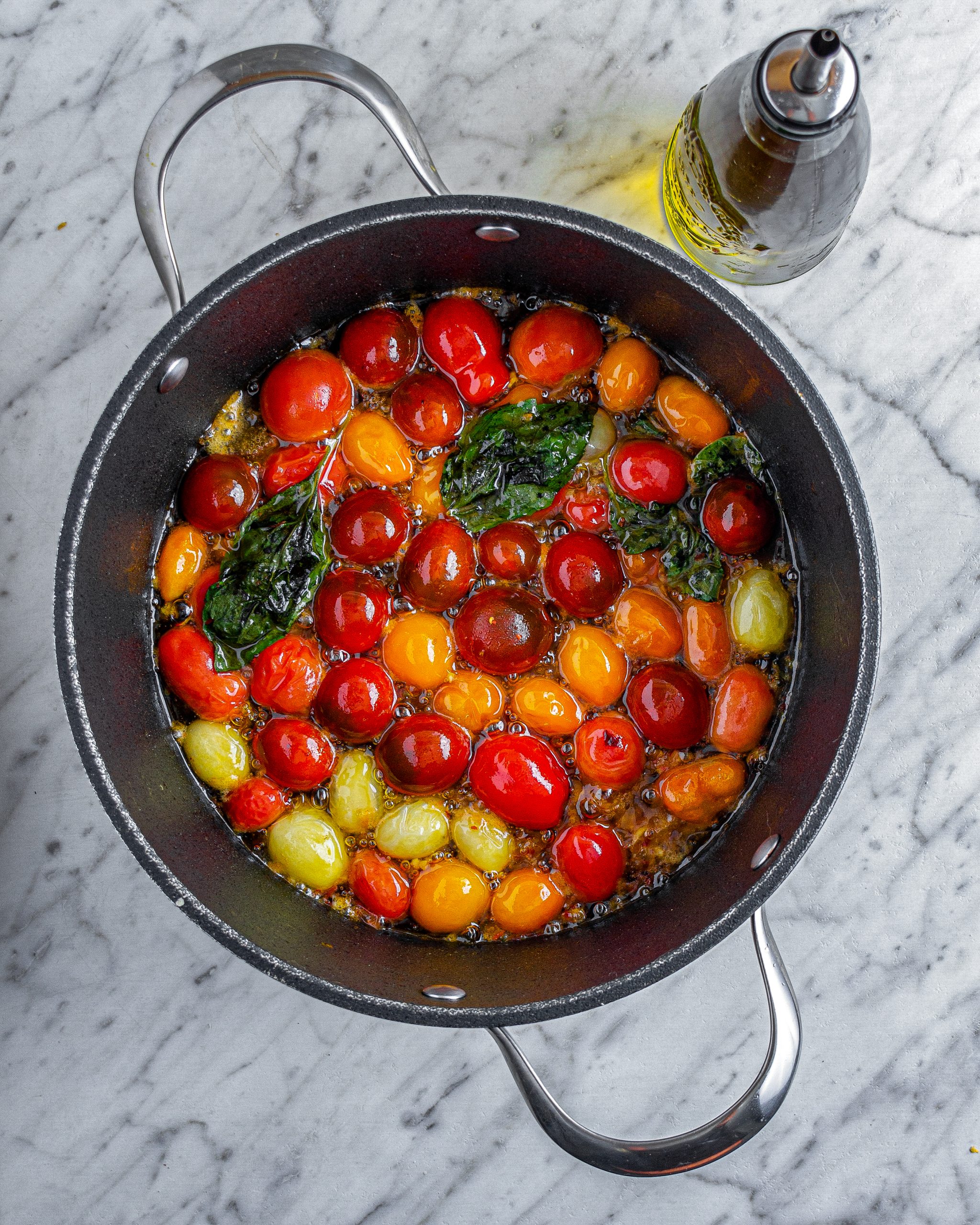 Spaghetti with Cherry Tomato Sauce - CheekyKitchen