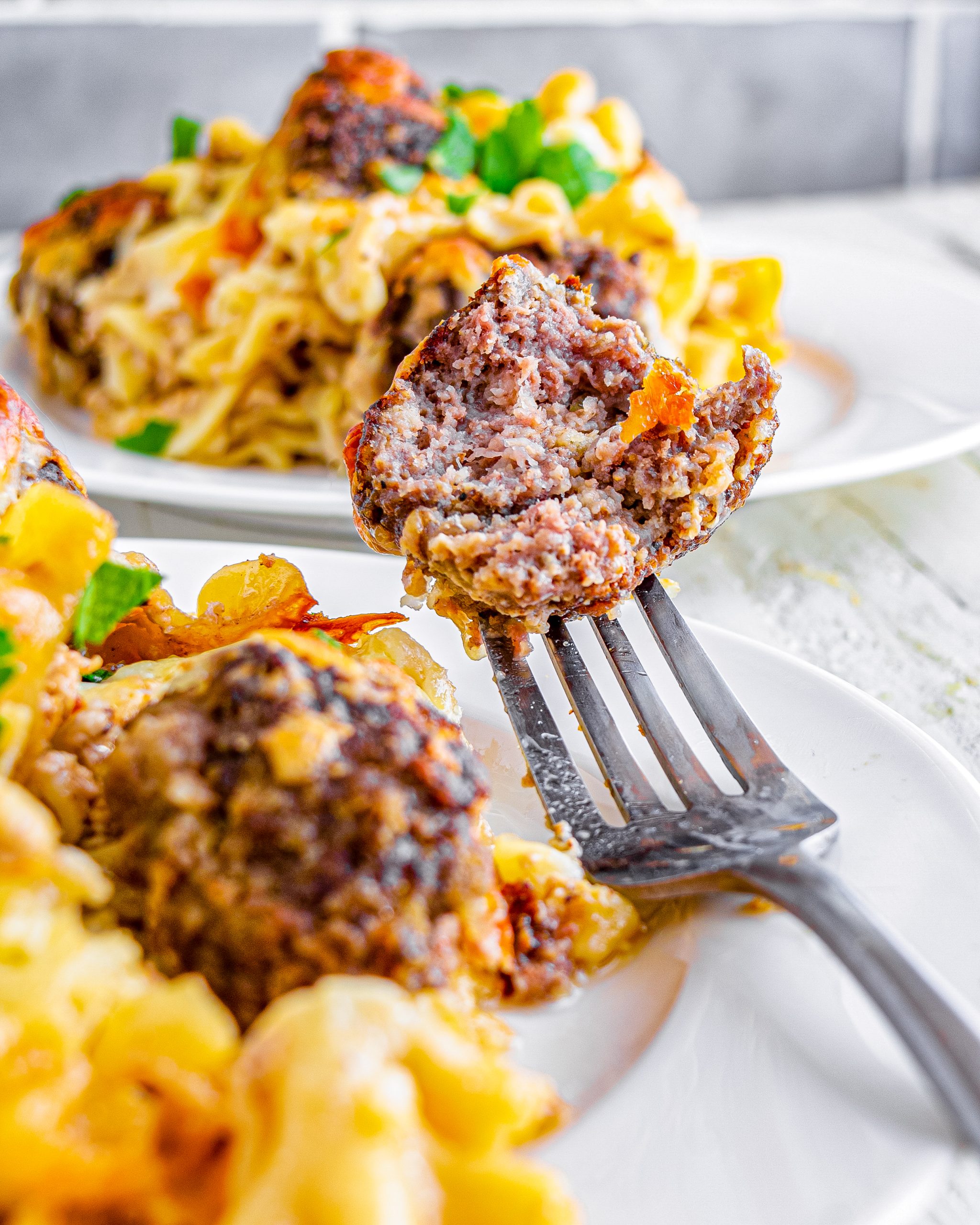 Swedish Meatball Noodle Bake CheekyKitchen