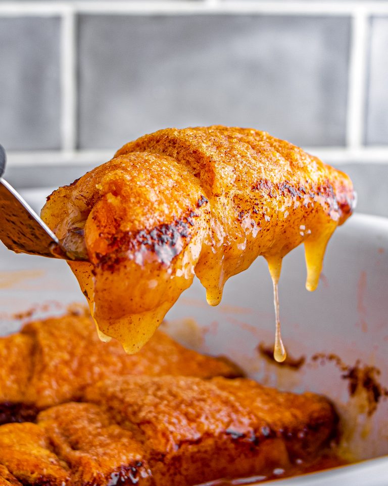 Easy Peach Dumplings CheekyKitchen