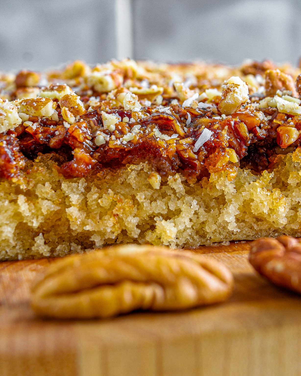 Upside Down Pecan Cake CheekyKitchen