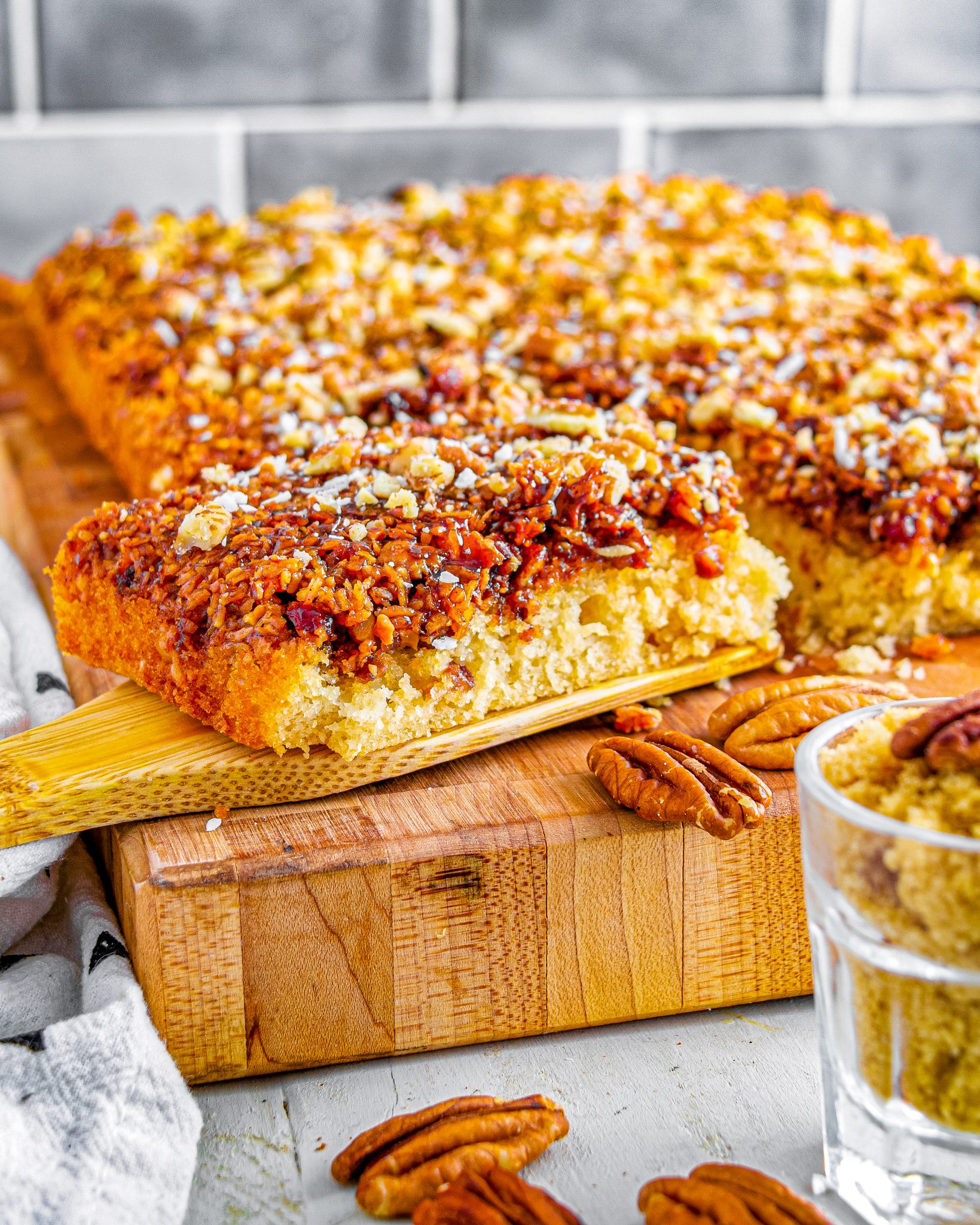 Upside Down Pecan Cake CheekyKitchen