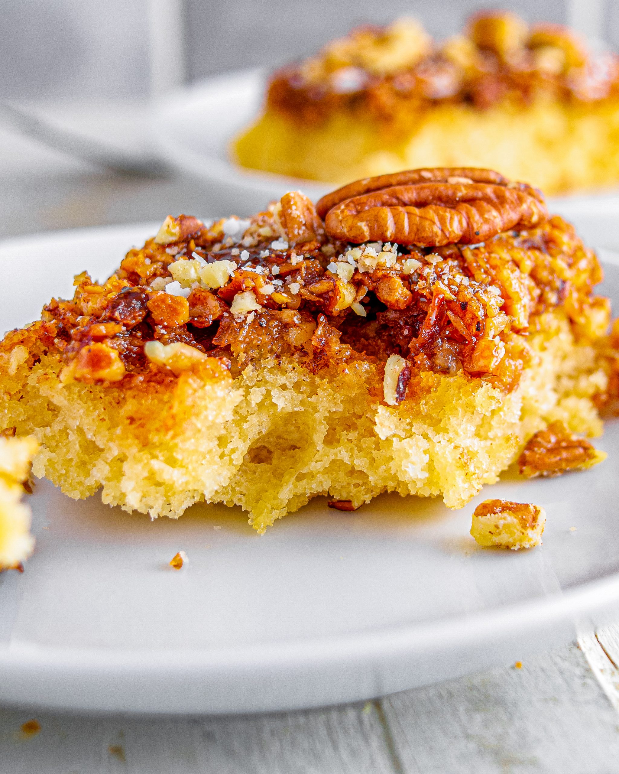 Upside Down Pecan Cake CheekyKitchen
