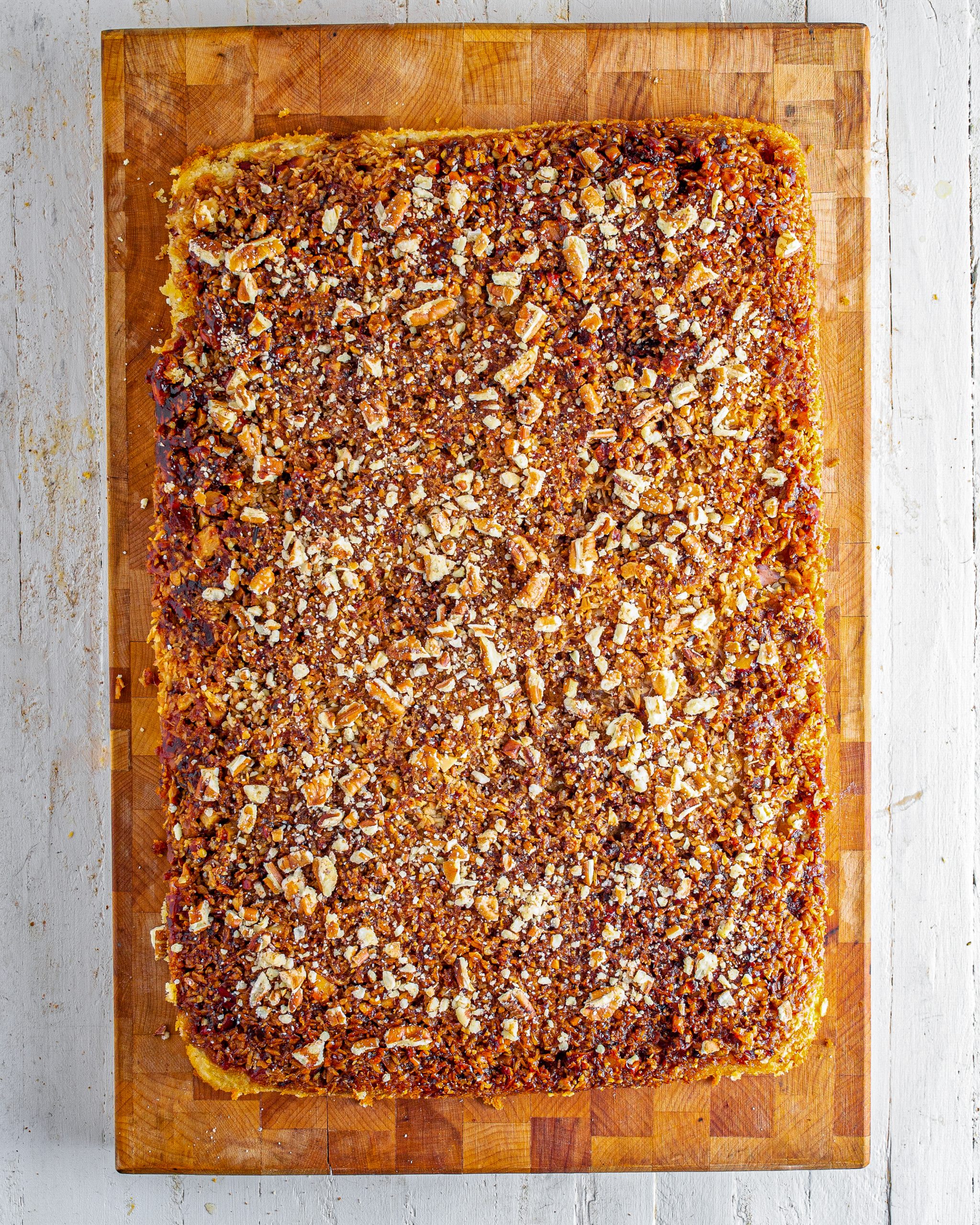 Upside Down Pecan Cake CheekyKitchen